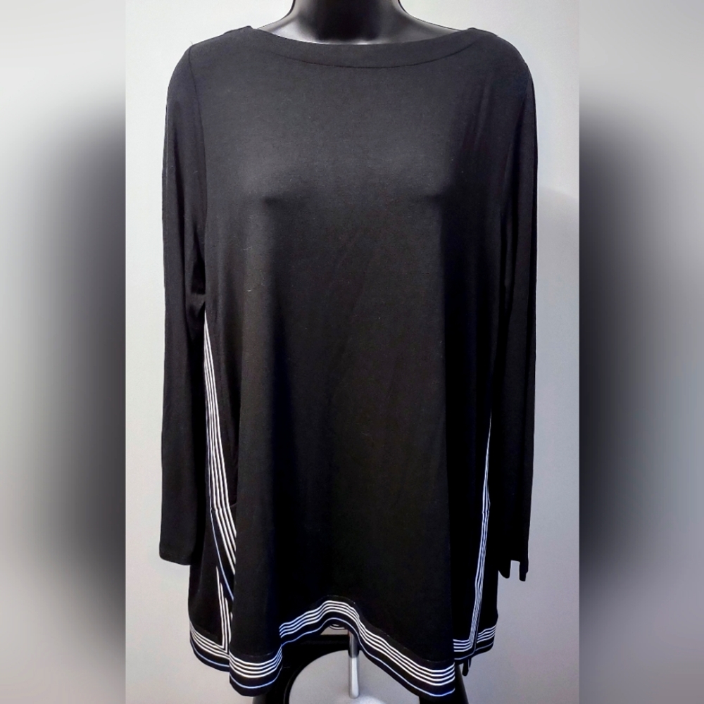 NWT J. Jill Wearever Collection Long Sleeve Top, Size Large Petite